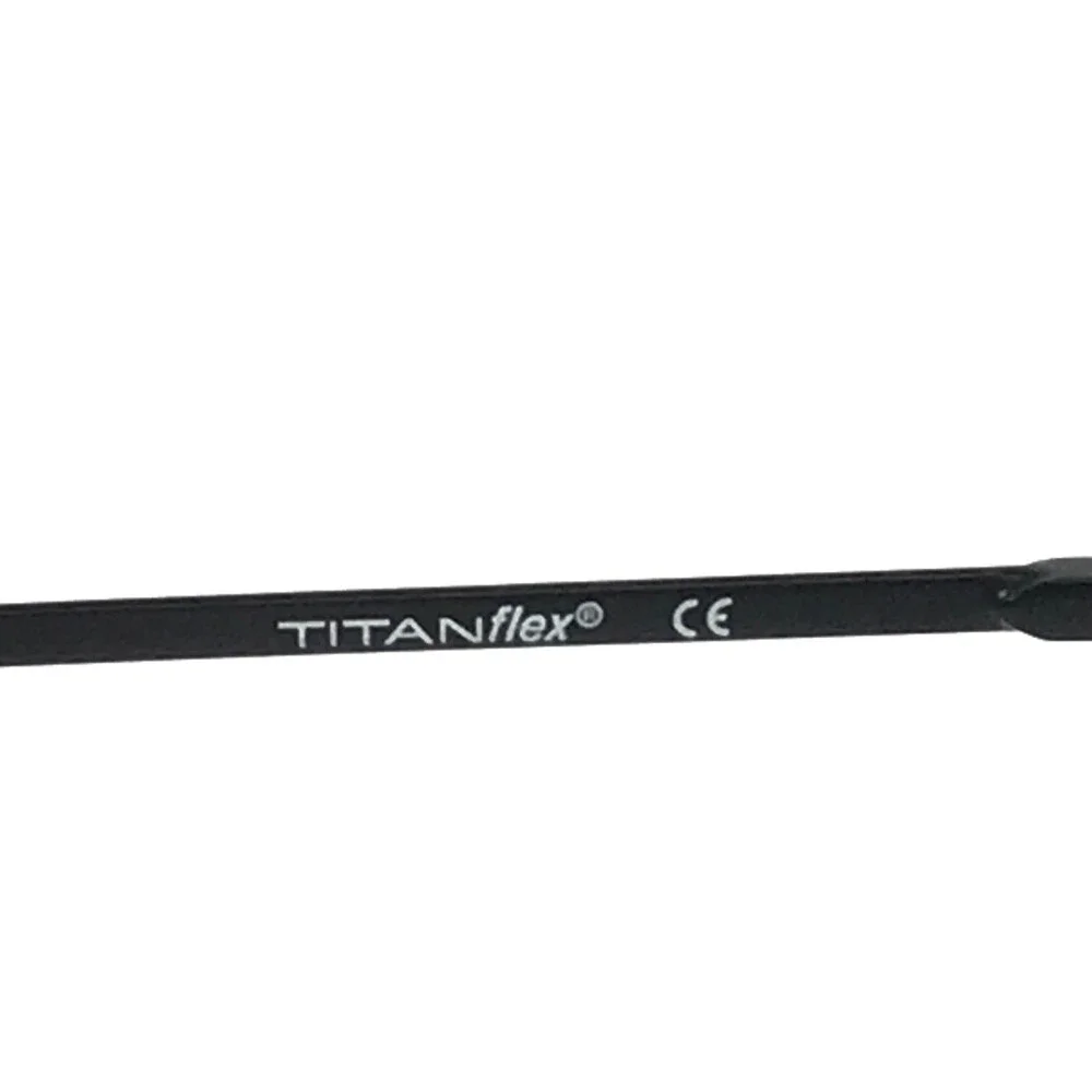 Titanflex Eyeglasses Frames M902 BLK Black Oval Wire Rim Titanium 51-19-140